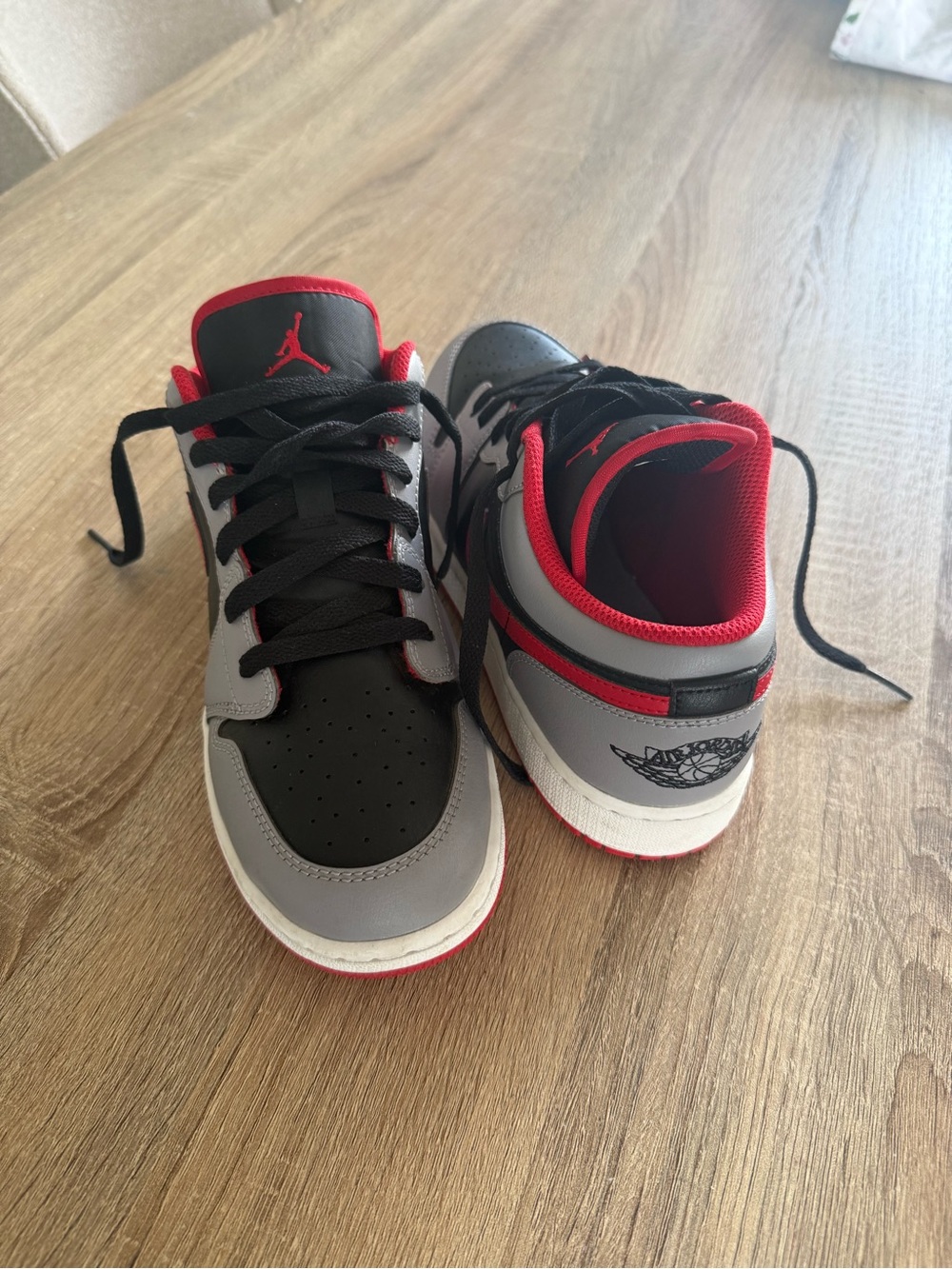 Nike Air Jordan 1 Low Cement Fire Red - Picture 5 of 8